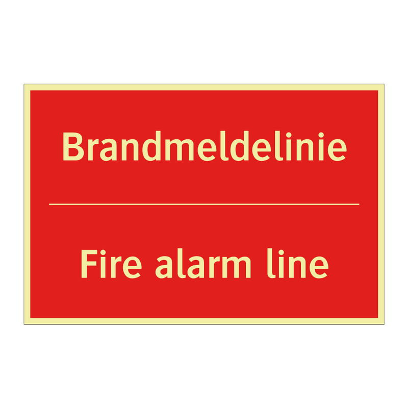 Brandmeldelinie - Fire alarm line