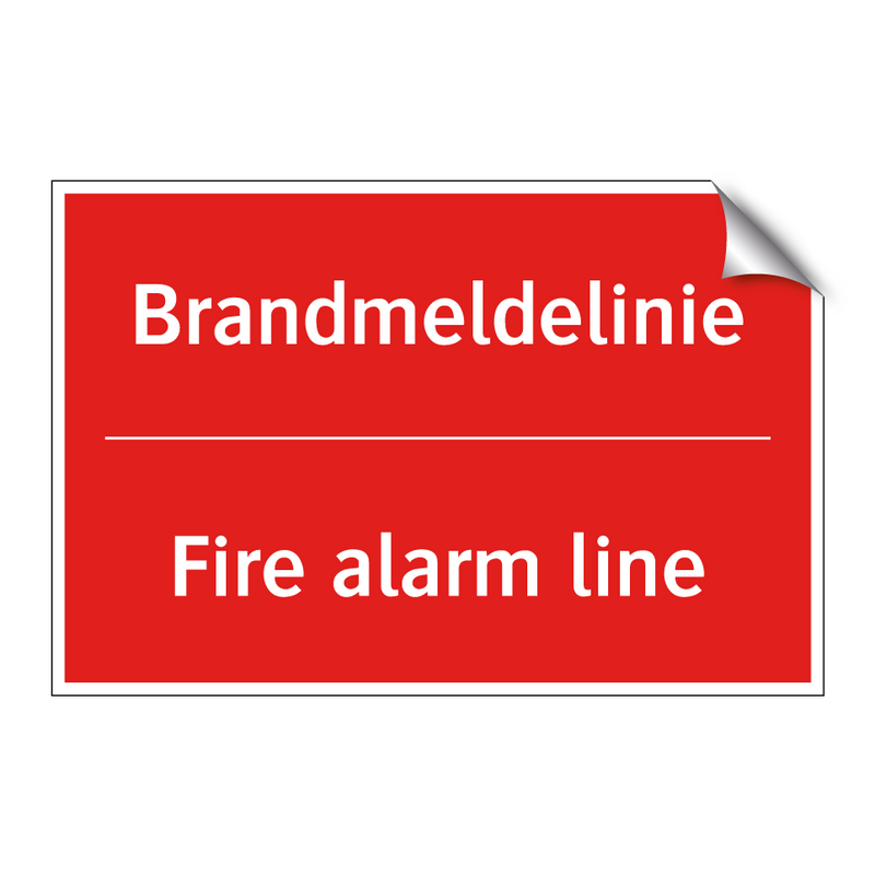 Brandmeldelinie - Fire alarm line