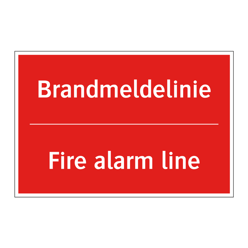 Brandmeldelinie - Fire alarm line