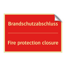 Brandschutzabschluss - Fire protection closure