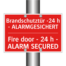 Brandschutztür -24 h - ALARMGESICHERT/.../ - Fire door - 24 h - ALARM SECURED/.../