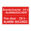 Brandschutztür -24 h - ALARMGESICHERT/.../ - Fire door - 24 h - ALARM SECURED/.../