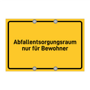 Abfallentsorgungsraum nur für Bewohner & Abfallentsorgungsraum nur für Bewohner