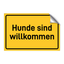 Hunde sind willkommen