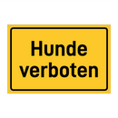 Hunde verboten