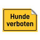 Hunde verboten