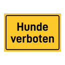 Hunde verboten