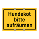 Hundekot bitte aufräumen