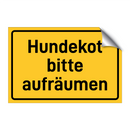 Hundekot bitte aufräumen