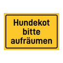 Hundekot bitte aufräumen