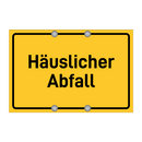 Häuslicher Abfall