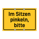 Im Sitzen pinkeln, bitte