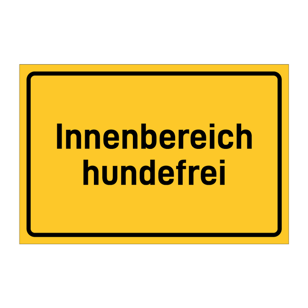 Innenbereich hundefrei