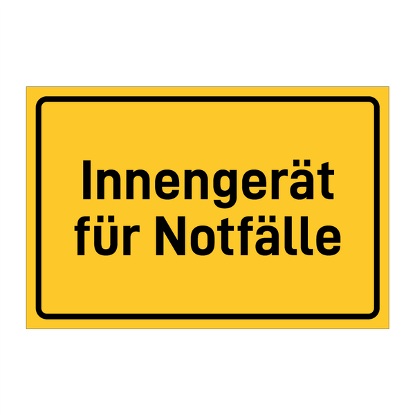 Innengerät für Notfälle