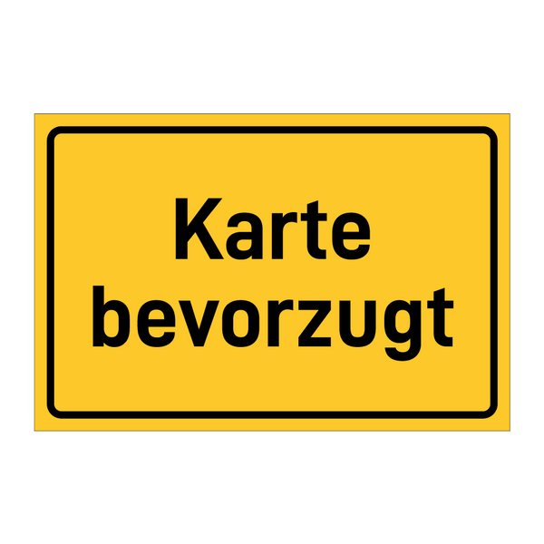 Karte bevorzugt