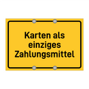 Karten als einziges Zahlungsmittel