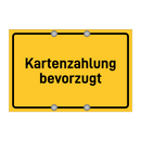 Kartenzahlung bevorzugt