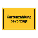 Kartenzahlung bevorzugt