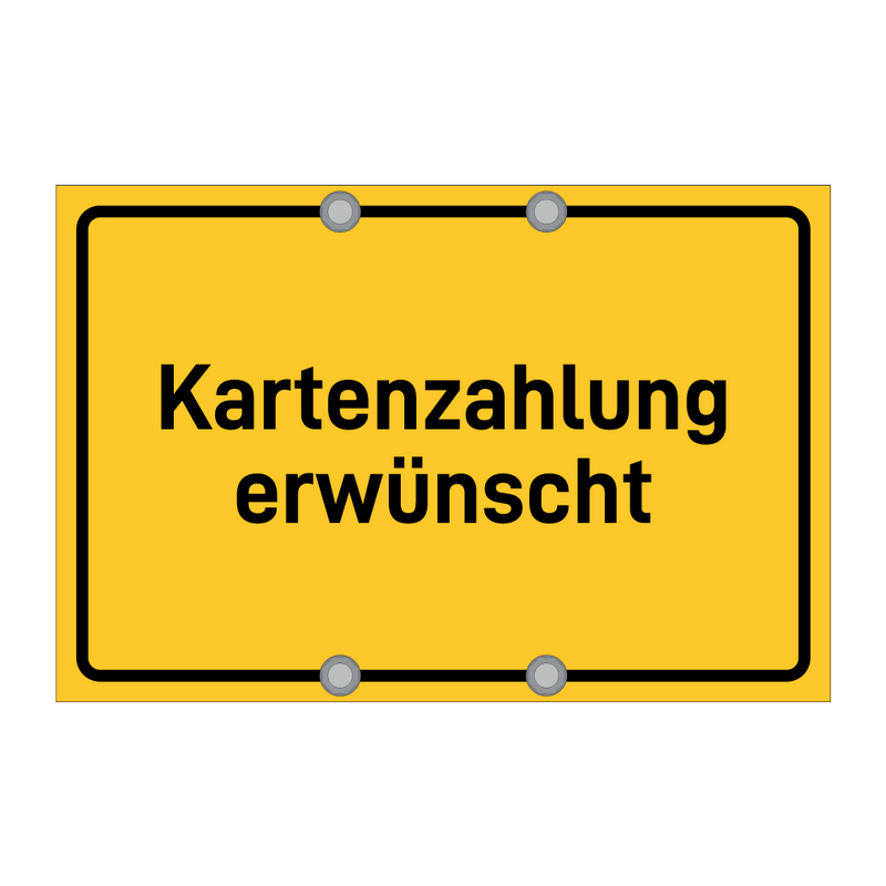 Kartenzahlung erwünscht