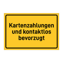 Kartenzahlungen und kontaktlos bevorzugt