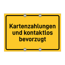 Kartenzahlungen und kontaktlos bevorzugt