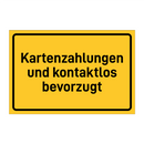 Kartenzahlungen und kontaktlos bevorzugt