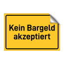 Kein Bargeld akzeptiert