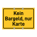 Kein Bargeld, nur Karte