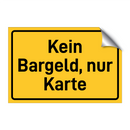 Kein Bargeld, nur Karte