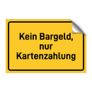 Kein Bargeld, nur Kartenzahlung