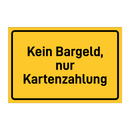Kein Bargeld, nur Kartenzahlung