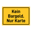 Kein Bargeld. Nur Karte
