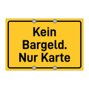 Kein Bargeld. Nur Karte