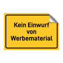 Kein Einwurf von Werbematerial