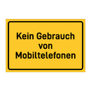 Kein Gebrauch von Mobiltelefonen