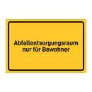 Abfallentsorgungsraum nur für Bewohner & Abfallentsorgungsraum nur für Bewohner