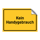 Kein Handygebrauch