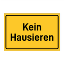 Kein Hausieren