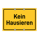 Kein Hausieren
