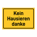 Kein Hausieren danke