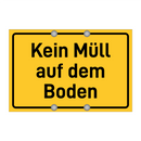 Kein Müll auf dem Boden