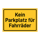 Kein Parkplatz für Fahrräder