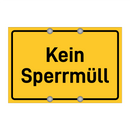 Kein Sperrmüll