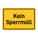 Kein Sperrmüll