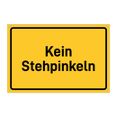 Kein Stehpinkeln