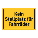 Kein Stellplatz für Fahrräder