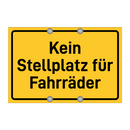 Kein Stellplatz für Fahrräder