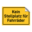 Kein Stellplatz für Fahrräder