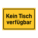 Kein Tisch verfügbar