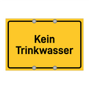 Kein Trinkwasser